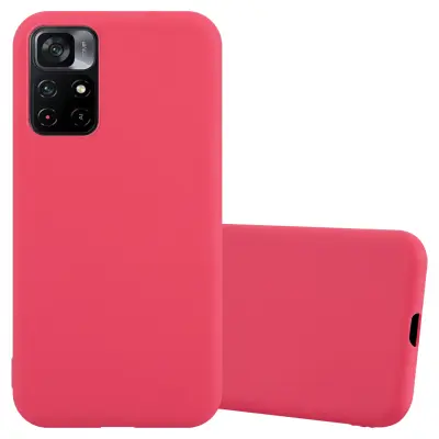 Cadorabo Case, združljiv z Xiaomi v Candy Red - zaščitni pokrov iz fleksibilnega silikona TPU