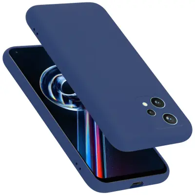 CADORABO Ohišje, združljiv z Realme v tekoči modro - zaščitni pokrov, narejen iz fleksibilnega silikona TPU