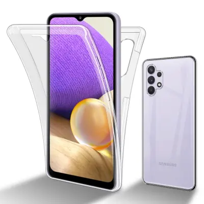 CADORABO Samsung v prozorni - 360 -° zaščitni pokrov celotnega telesa - zaščita pred sprednjim in hrbtom, vsestransko zaščito z zaščitnikom zaslona