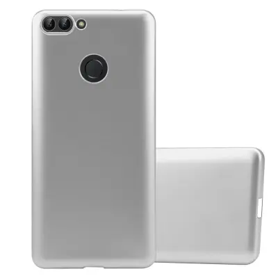 Cadorabo Case, združljiv s Huawei v kovinskem srebru - zaščitni pokrov iz fleksibilnega silikona TPU