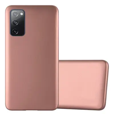 CADORABO CARE, združljiv s Samsungom v kovinskem rosă ‰ Gold - zaščitni pokrov iz fleksibilnega silikona TPU