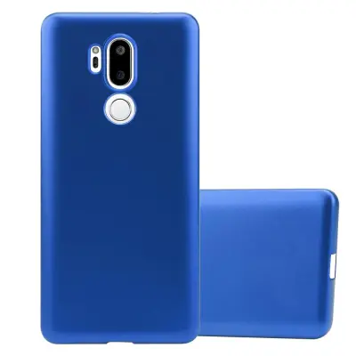 Cadorabo Case, združljiv z LG v kovinsko modri - zaščitni pokrov, narejen iz fleksibilnega silikona TPU