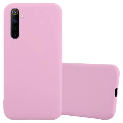 Cadorabo Case, združljiv z Realme v Candy Pink - Zaščitni pokrov iz fleksibilnega silikona TPU