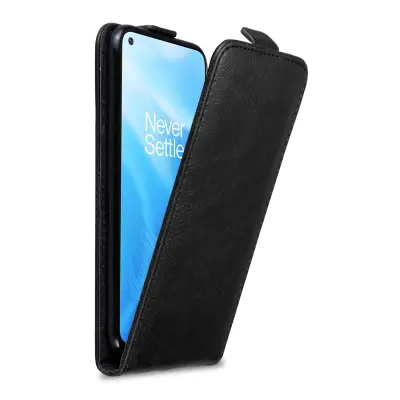 Cadorabo Case, združljiv z OnePlus v Night Black - Zaščitni pokrov v zasnovi Flip z magnetnim zapiranjem