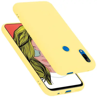 CADORABO Ohišje, združljiv s Huawei v tekoči rumeni - zaščitni pokrov, narejen iz fleksibilnega silikona TPU