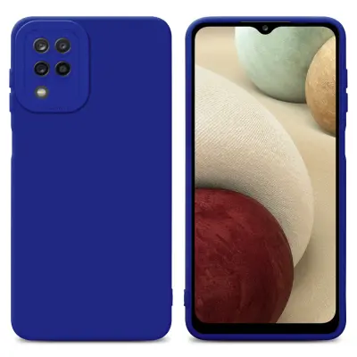 CADORABO Ohišje, združljiv s Samsungom v tekoči modrem, zaščitnem pokrovu, narejen iz fleksibilnega silikona TPU