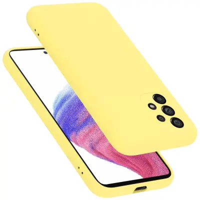Cadorabo ohišje, združljiv s Samsungom v tekoči rumeni - zaščitni pokrov, narejen iz fleksibilnega silikona TPU