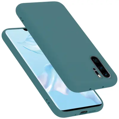 CADORABO Ohišje, združljiv s Huawei v tekoči zeleni barvi - zaščitni pokrov iz fleksibilnega silikona TPU