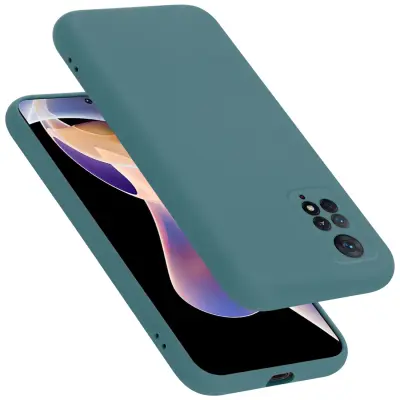 CADORABO Ohišje, združljiv s Xiaomi v tekoči zeleni barvi - zaščitni pokrov iz fleksibilnega silikona TPU