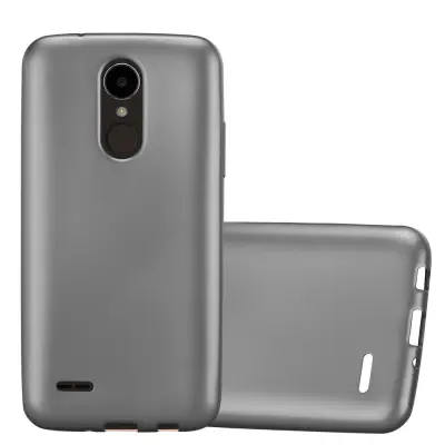 Cadorabo Case, združljiv z LG v kovinsko sivi - zaščitni pokrov, narejen iz fleksibilnega silikona TPU