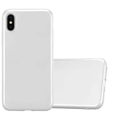 Cadorabo Case, združljiv z Apple v kovinskem srebru - zaščitni pokrov iz fleksibilnega silikona TPU