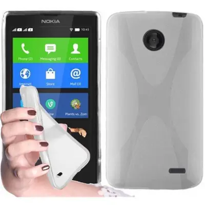 Primer Cadorabo, združljiv z Nokia v pol prozorni - zaščitni pokrov, narejen iz fleksibilnega silikona TPU