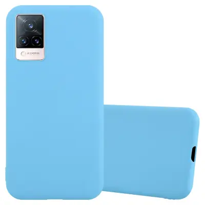 Cadorabo Case, združljiv z vivo v Candy Blue - Zaščitni pokrov, narejen iz fleksibilnega silikona TPU