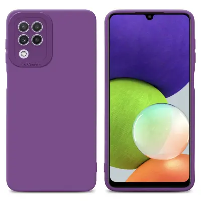 Cadorabo Case, združljiv s Samsungom v tekočini Matte Purple - zaščitni pokrov iz fleksibilnega silikona TPU