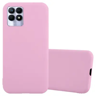 Cadorabo Case, združljiv z Realme v Candy Pink - Zaščitni pokrov iz fleksibilnega silikona TPU