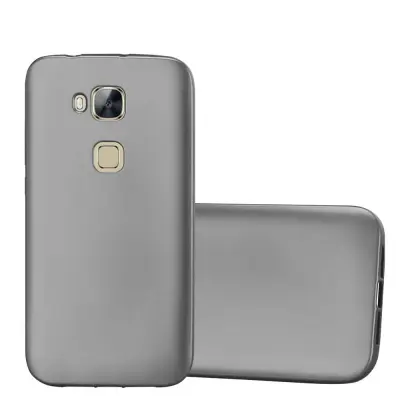 Cadorabo Case, združljiv s Huawei v kovinsko sivi barvi - zaščitni pokrov iz fleksibilnega silikona TPU