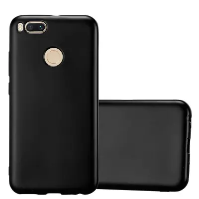 Cadorabo Case, združljiv s Xiaomi v kovinski črni barvi - zaščitni pokrov iz fleksibilnega silikona TPU