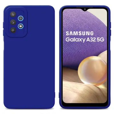 CADORABO Ohišje, združljiv s Samsungom v tekoči modrem, zaščitnem pokrovu, narejen iz fleksibilnega silikona TPU