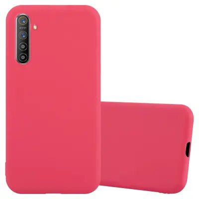 Cadorabo Case, združljiv z Realme v Candy Red - Zaščitni pokrov iz fleksibilnega silikona TPU