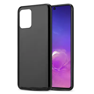 CADORABO Ohišje, združljiv s Samsungom v črni barvi, narejen iz fleksibilnega silikona TPU