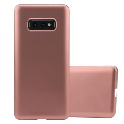 CADORABO CARE, združljiv s Samsungom v kovinskem rosă ‰ Gold - zaščitni pokrov iz fleksibilnega silikona TPU