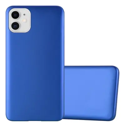 CADORABO Ohišje, združljiv z Apple v kovinsko modri - zaščitni pokrov, narejen iz fleksibilnega silikona TPU