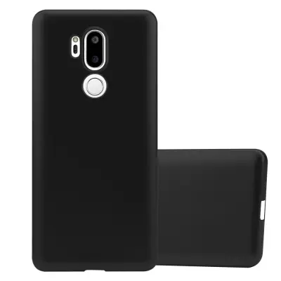 Cadorabo Case, združljiv z LG v kovinski črni barvi - zaščitni pokrov iz fleksibilnega silikona TPU