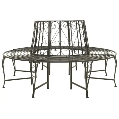 vidaXL Vrtna drevesna klop 160 cm jeklo