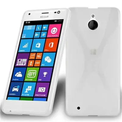 Primer Cadorabo, združljiv z Nokia v pol prozorni - zaščitni pokrov, narejen iz fleksibilnega silikona TPU