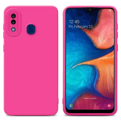 Cadorabo Case, združljiv s Samsungom v Fluid Hotpink - zaščitni pokrov iz fleksibilnega silikona TPU