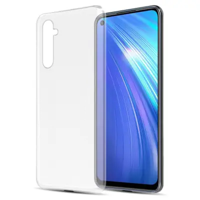Cadorabo Case, združljiv z Realme v popolnoma prozorni - zaščitni pokrov, narejen iz fleksibilnega silikona TPU