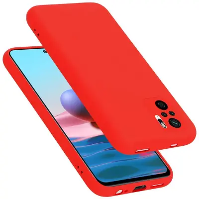 CADORABO Ohišje, združljiv s Xiaomi v tekoči rdeči barvi - zaščitni pokrov iz fleksibilnega silikona TPU