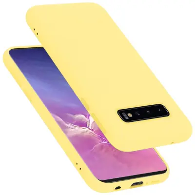 Cadorabo ohišje, združljiv s Samsungom v tekoči rumeni - zaščitni pokrov, narejen iz fleksibilnega silikona TPU