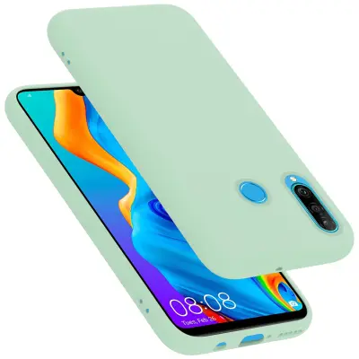 CADORABO Ohišje, združljiv s Huawei v tekoči svetlo zeleni barvi - zaščitni pokrov iz fleksibilnega silikona TPU