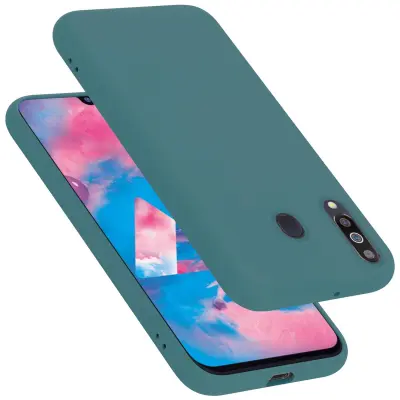 CADORABO Ohišje, združljiv s Samsungom v tekoči zeleni barvi - zaščitni pokrov iz fleksibilnega silikona TPU