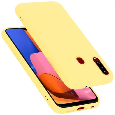 Cadorabo ohišje, združljiv s Samsungom v tekoči rumeni - zaščitni pokrov, narejen iz fleksibilnega silikona TPU
