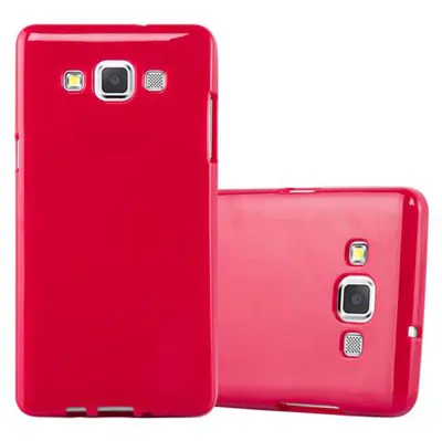 CADORABO Ohišje, združljiv s Samsungom v Jelly Red - Zaščitni pokrov, narejen iz fleksibilnega silikona TPU