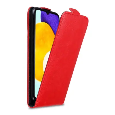 CADORABO Ohišje, združljiv s Samsungom v Apple Red - Zaščitni pokrov v zasnovi Flip z magnetnim zapiranjem
