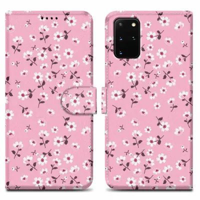 CADORABO Ohišje, združljiv s Samsungom - Design Flower Rain št. 6 - Zaščitni pokrov z magnetnim zapiranjem, funkcijo stojala in režo za kartico