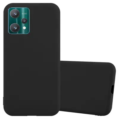 CADORABO Ohišje, združljiv z Realme v Candy Black - Zaščitni pokrov iz fleksibilnega silikona TPU