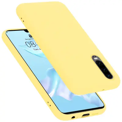 CADORABO Ohišje, združljiv s Huawei v tekoči rumeni - zaščitni pokrov, narejen iz fleksibilnega silikona TPU
