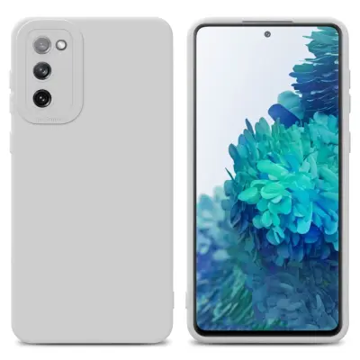 CADORABO Ohišje, združljiv s Samsungom v tekoči beli barvi - zaščitni pokrov iz fleksibilnega silikona TPU