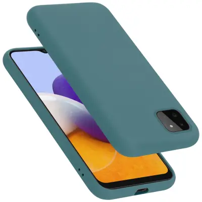 CADORABO Ohišje, združljiv s Samsungom v tekoči zeleni barvi - zaščitni pokrov iz fleksibilnega silikona TPU