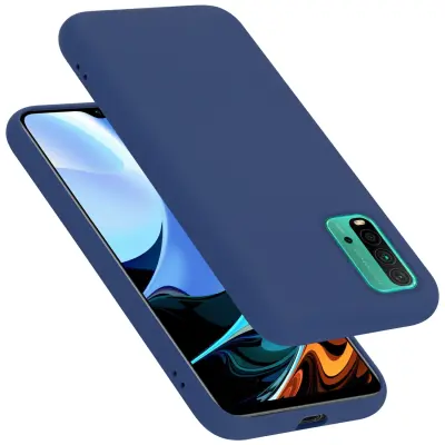 CADORABO Ohišje, združljiv s Xiaomi v tekoči modri barvi - zaščitni pokrov iz fleksibilnega silikona TPU