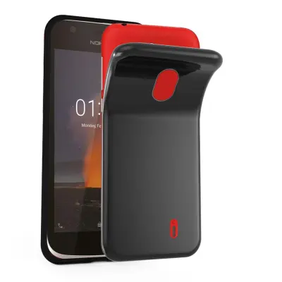 Cadorabo Case, združljiv z Nokia v črni barvi, narejen iz fleksibilnega silikona TPU
