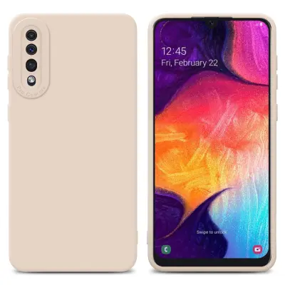 Cadorabo Case, združljiv s Samsungom v Fluid Cream - zaščitni pokrov iz fleksibilnega silikona TPU