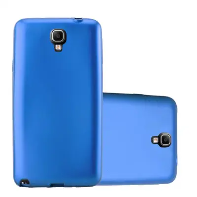 Cadorabo Case, združljiv s Samsungom v kovinsko modri - zaščitni pokrov, narejen iz fleksibilnega silikona TPU