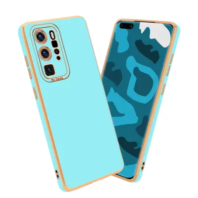CADORABO Ohišje, združljiv s Huaweijem v sijajni turkiznici - Rose Gold - Zaščitni pokrov iz fleksibilnega silikona TPU in z zaščito pred kamero