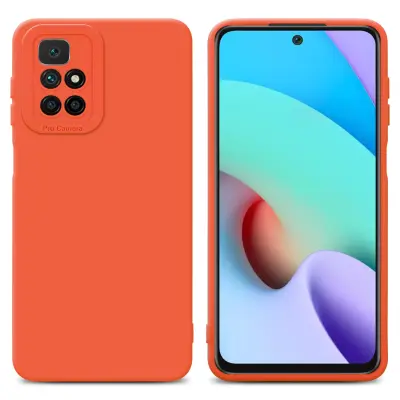Cadorabo Case, združljiv s Xiaomi v tekočini oranžni pokrov - zaščitni pokrov iz fleksibilnega silikona TPU