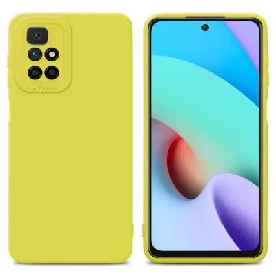 CADORABO Ohišje, združljiv s Xiaomi v tekočini rumeni - zaščitni pokrov, narejen iz fleksibilnega silikona TPU